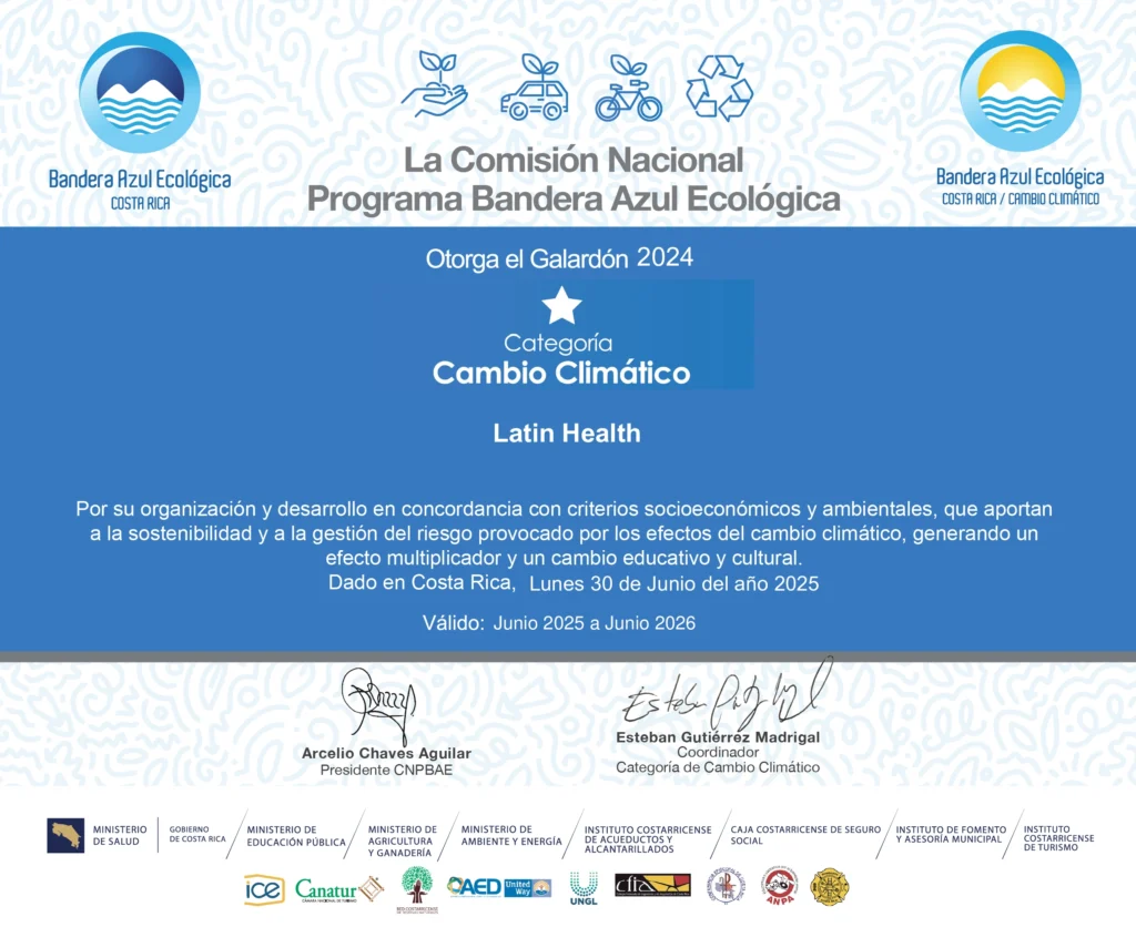 Certificado Bandera Azul